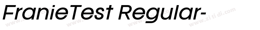 FranieTest Regular字体转换